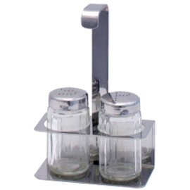 Menage • Salz | Pfeffer Glas Edelstahl H 150 mm Produktbild
