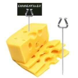 Einsteckkartenhalter • Edelstahl H 100 mm Produktbild
