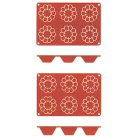 Backmatte  • Brioche | 6 Mulden | Muldenmaß Ø 79 x 30 mm  L 300 mm  B 175 mm Produktbild