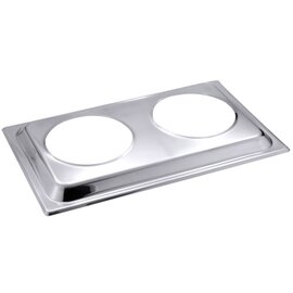 Einsatz für 2 Bain Marie Töpfe GN 1/1 Edelstahl Produktbild