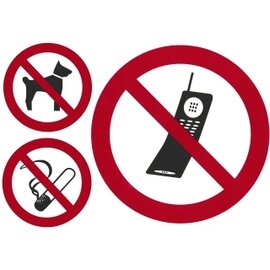 Verbotsschild • Handys verboten rund Ø 100 mm Produktbild 0 L