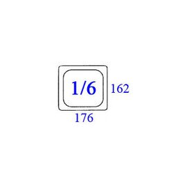 Gastronormbehälter GN 1/6  x 65 mm Kunststoff transparent Produktbild