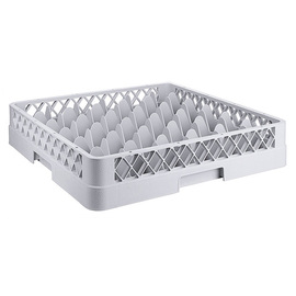 Gläserspülkorb 500 mm x 500 mm | 36 Fächer | Polypropylen grau Produktbild