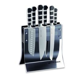 Messerblock "4KNIVES" mit 6 Messern aus Serie "1905"; Block aus Acrylglas mit Klarsichtfront, Magnethalterung, B x T x H: 24 x 15 x 41 cm Produktbild