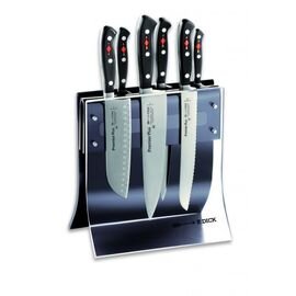 Messerblock 4KNIVES PREMIER PLUS Acryl magnetisch mit 6 Messern Produktbild