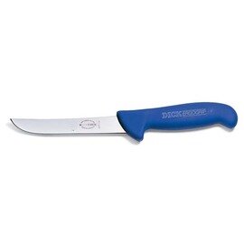 Ausbeinmesser ERGOGRIP blau  | gerade Klinge skandinavische Form | steif  | glatter Schliff  | Klingenlänge 14 cm Produktbild