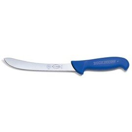 Sortiermesser ERGOGRIP blau schmal  | gebogene Klinge  | glatter Schliff  | Klingenlänge 18 cm Produktbild