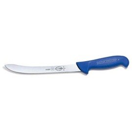 Filiermesser ERGOGRIP blau  | gebogene Klinge | semi-flexibel  | glatter Schliff  | Klingenlänge 21 cm Produktbild