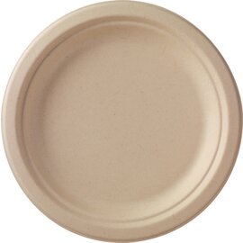 Teller Bagasse braun  Ø 220 mm || Einweg Produktbild