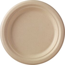 Teller Bagasse braun  Ø 180 mm | Einweg Produktbild