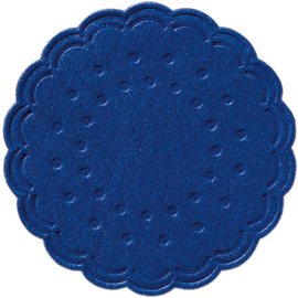 Zelltuch-Untersetzer blau Ø 75 mm rund Einweg Papier Produktbild 0 L