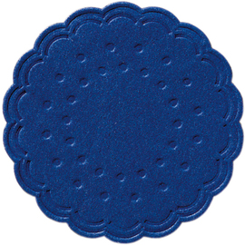 Zelltuch-Untersetzer blau Ø 75 mm rund Einweg Papier Produktbild
