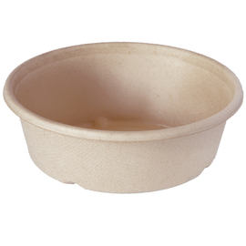 Salatschale ecoecho® braun 900 ml Bagasse Ø 194 mm H 53 mm Produktbild