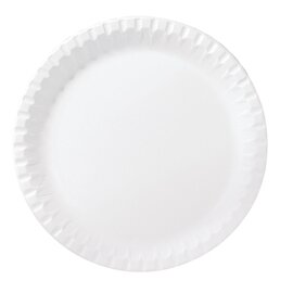 Pappteller Papier weiß  Ø 220 mm | 3 x 100 Stück | Einweg Produktbild