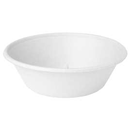 Salatschale ecoecho® weiß 1000 ml Bagasse Ø 194 mm H 60 mm Produktbild