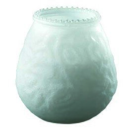Kerzenglas VENEZIA weiß  Ø 100 mm  H 100 mm | Brenndauer 70 Stunden Produktbild