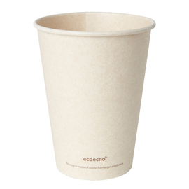 Kaffeebecher SWEET ecoecho® Einweg 350 ml Bagasse 100% kompostierbar Produktbild