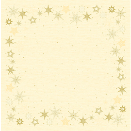 Mitteldecke Motiv STAR STORIES CREAM 5 x 20 Stück | 0,84 m  x 0,84 m Produktbild