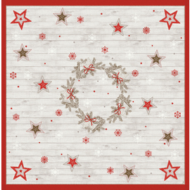 Mitteldecke Motiv COZY WINTER Einweg 1 x 100 Stück | 0,84 m  x 0,84 m Produktbild