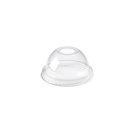 Kuppeldeckel mit Loch für Kaffeebecher SWEAT ecoecho®, transparent, CPLA, max +100°C Produktbild