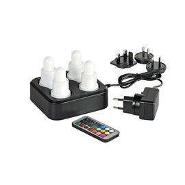 LED-Set mit 4 Lampen | Ladestation | Fernbedienung Produktbild