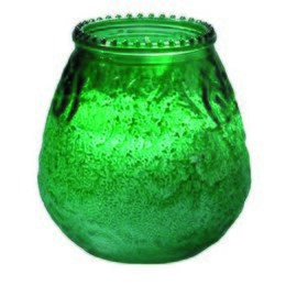 Kerzengläser "Venezia", Duni®, 100 x 100 mm, Brenndauer ca. 70 Stunden, 4 x 3 Stück, grün Produktbild 0 L