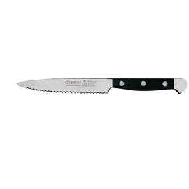 Tomatenmesser ALPHA Messerstahl Wellenschliff | schwarz | Klingenlänge 13 cm Produktbild