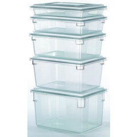 Lebensmittelbehälter mit Deckel Polycarbonat klar transparent 32,2 ltr  L 457 mm  B 660 mm  H 152 mm Produktbild