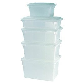 Lebensmittelbehälter Polyethylen weiß 19 ltr  L 457 mm  B 305 mm  H 229 mm Produktbild