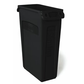Abfallbehälter 87 ltr Kunststoff schwarz  L 558 mm  B 279 mm  H 762 mm mit Lüftungskanal Produktbild