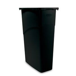 Abfallbehälter 87 ltr Kunststoff schwarz  L 508 mm  B 279 mm  H 762 mm Produktbild