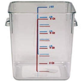 Behälter Polycarbonat klar transparent 7,6 ltr Skala  L 222 mm  B 211 mm  H 222 mm Produktbild