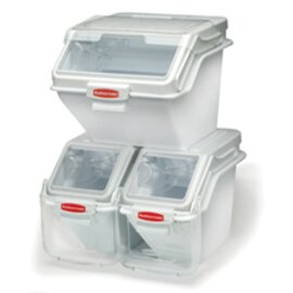 Sicherheits-Zutatenbehälter Mini mit Deckel weiß transparent 10 ltr  L 298 mm  B 380 mm  H 216 mm Produktbild