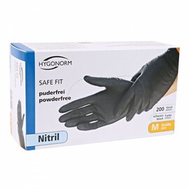 Nitril-Handschuhe SAFE FIT XS Nitril schwarz | 240 mm Produktbild 1 S
