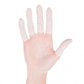 Nitril-Fingerlinge L weiß • puderfrei 70 mm Produktbild