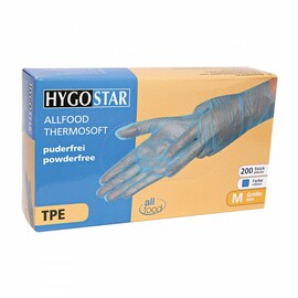 TPE-Handschuhe ALLFOOD THERMOSOFT S TPE (Thermoplastische Elastomere) blau | 240 mm Produktbild 1 S