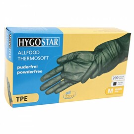 TPE-Handschuhe ALLFOOD THERMOSOFT S TPE (Thermoplastische Elastomere) schwarz | 240 mm Produktbild 1 S