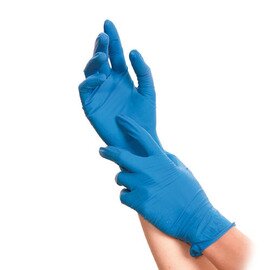 Einweghandschuh SOFT BLUE XL Latex blau puderfrei | Einweg Produktbild