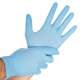 Untersuchungshandschuhe SAFE VIRUS M Nitril blau | 240 mm Produktbild
