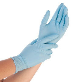 Nitril-Handschuhe S blau SAFE LIGHT • puderfrei Produktbild