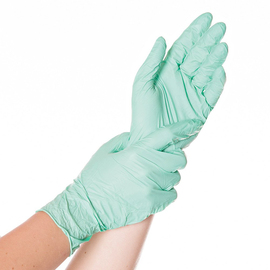 Nitril-Handschuhe M grün SAFE LIGHT • puderfrei Produktbild