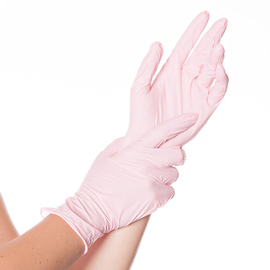 Nitril-Handschuhe M rosa SAFE LIGHT • puderfrei Produktbild