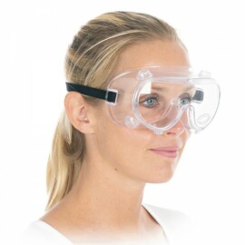 Schutzset CORONA HYGOSTAR blau-weiß Brille | Kittel | Mundschutz | Handschuhe | Müllbeutel Produktbild 1 S