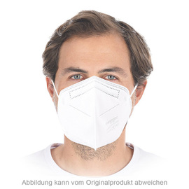 Atemschutzmaske FFP2 NR Einheitsgröße PP weiß | Einweg Produktbild
