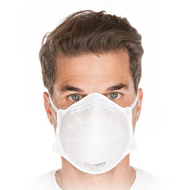 Atemschutzmasken | Feinstaubmasken FFP2 NR Einheitsgröße Polypropylen weiß Produktbild