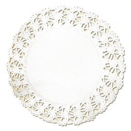 Tortenspitzen weiß Ø 240 mm rund Produktbild 0 L