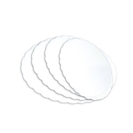 Plattenpapier weiß oval 40 g/m² 5 x 500 Stück  L 360 mm  B 230 mm Produktbild 0 L