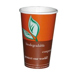 Heißgetränkebecher NATURE Star 30 cl Pappe 100% kompostierbar | Einweg Produktbild