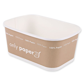 Takeaway-Schale | 1000 ml | NATURE Star Only Paper | Pappe | 172 mm x 120 mm H 75 mm Produktbild
