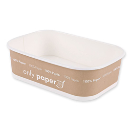 Takeaway-Schale | 650 ml | NATURE Star Only Paper | Pappe | 172 mm x 120 mm H 50 mm Produktbild